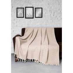 Trendy 2'li Set Koltuk Örtüsü - Bej