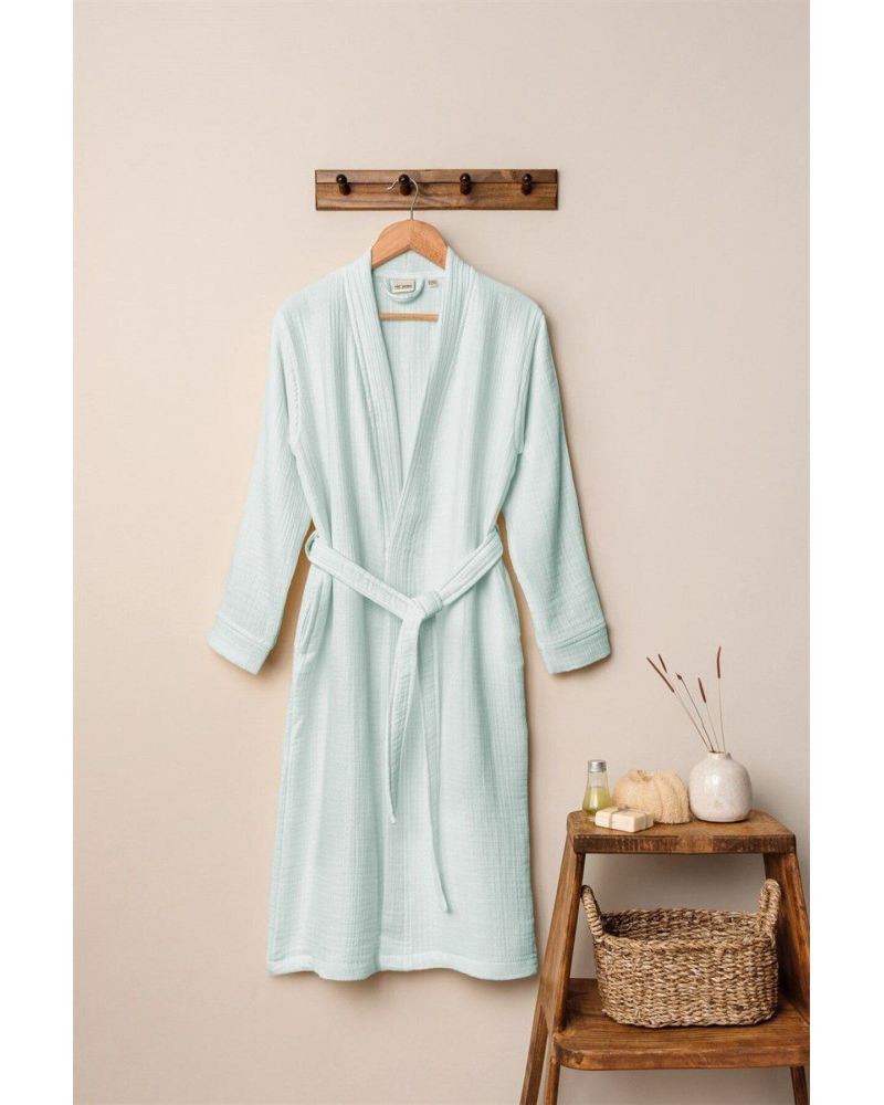 Unisex Kimono Bornoz - Mint