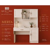 Merta Kitaplıklı Çalışma Masası – Modern Tasarım, Geniş Saklama Alanı