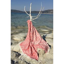 Barok Peştemal - Kırmızı