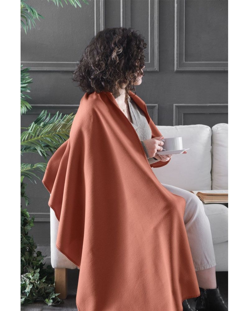 Bloom Polar Omuz Şalı - Kiremit