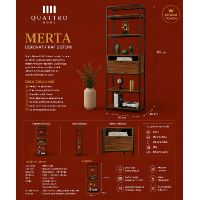 Merta 5 Raflı 1 Çekmeceli Dekoratif Raf Sistemi
