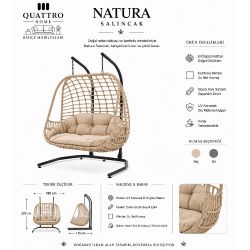 Natura Rattan Bahçe Ve Balkon Salıncağı