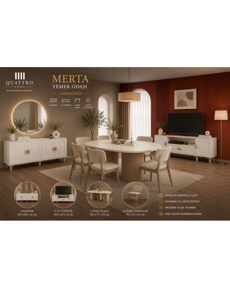 Merta Yemek Odası Takımı