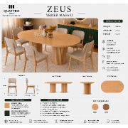 Zeus Yemek Masası ve Sandalye Takımı