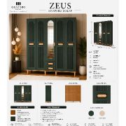 Zeus 5 Kapaklı Aynalı Gardırop