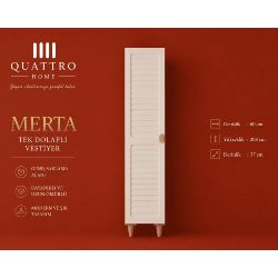 Merta Tek Dolaplı Vestiyer