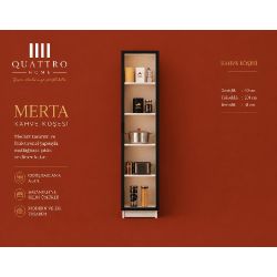 Merta Tekli Kahve Köşesi Rafı
