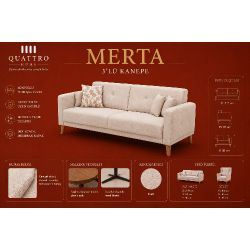 Merta 3’lü Kanepe