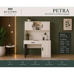 Petra Kitaplıklı Çalışma Masası