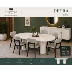 Petra 6 Kişilik Yemek Masası Takımı