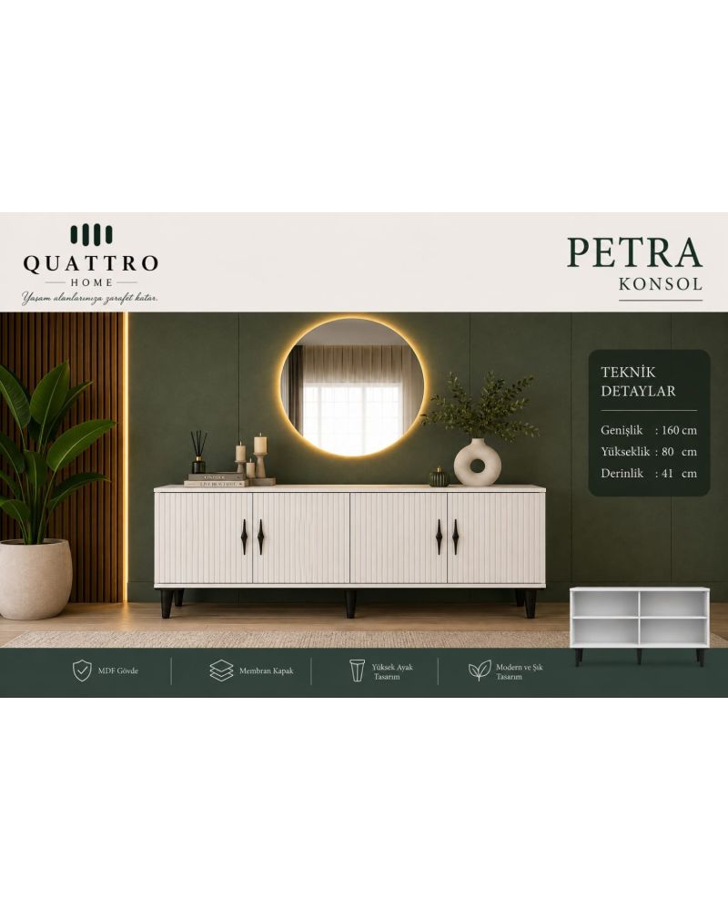 Petra Aynalı Konsol