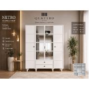Netro 4 Kapılı Aynalı Dolap
