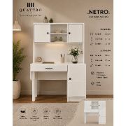 Netro Kitaplıklı Çalışma Masası
