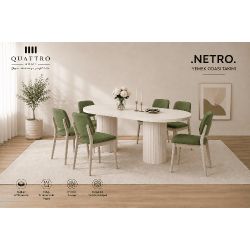 Netro 6 Kişilik Yemek Odası Takımı