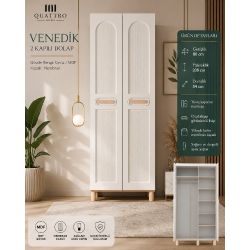 Venedik 2 Kapılı Dolap