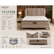 Venedik Çift Kişilik Yatak Baza Başlık Seti