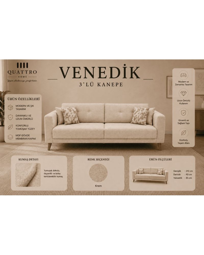 Venedik 3’lü Kanepe