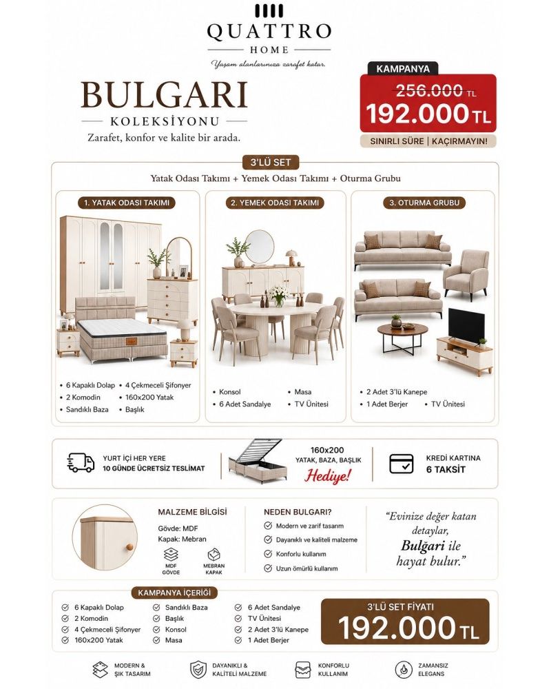 Bulgari 3’lü Düğün Paketi