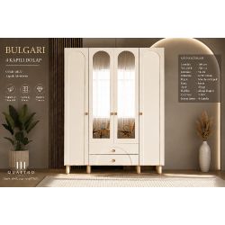Bulgari 4 Kapılı Aynalı Dolap
