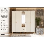 Bulgari 5 Kapılı Aynalı Dolap
