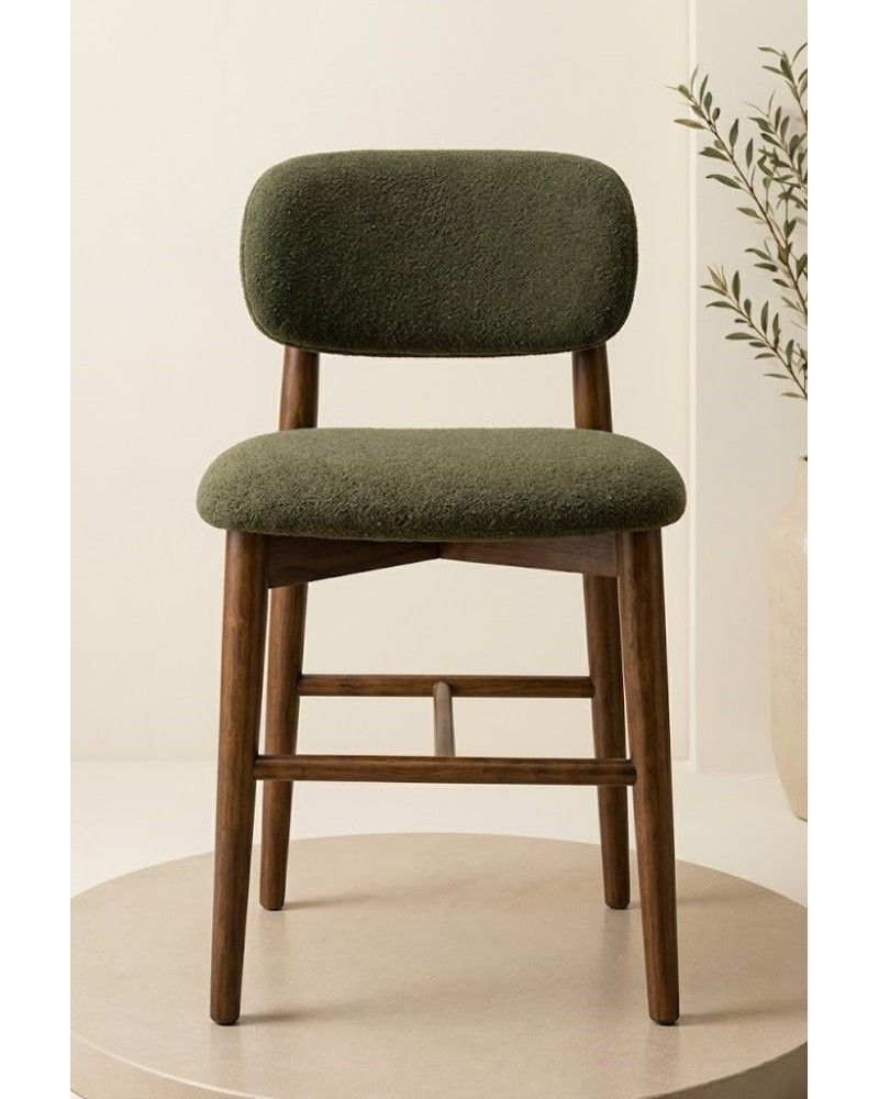 Trevon Sandalye Ahşap Ayaklı Ergonomik Modern Yemek Sandalyesi