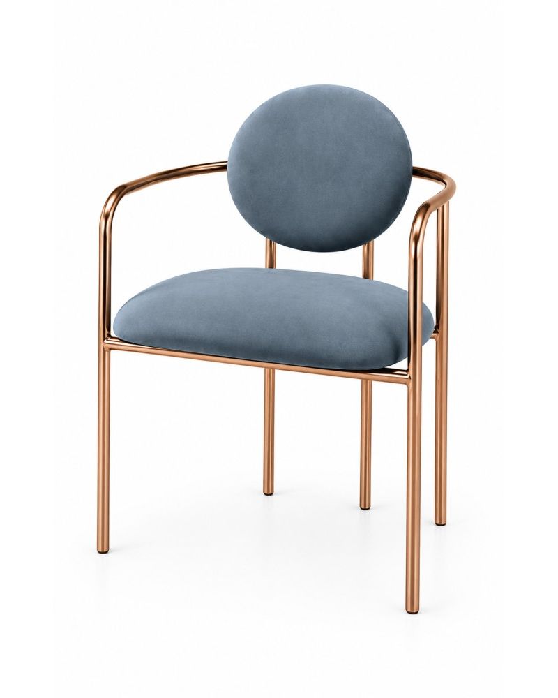 Rello Modern Yemek Sandalyesi Zarif Metal İskeletli Ergonomik Sandalye