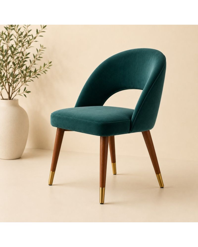 Cuala Sandalye Ahşap Ayaklı Modern Ergonomik Yemek Sandalyesi