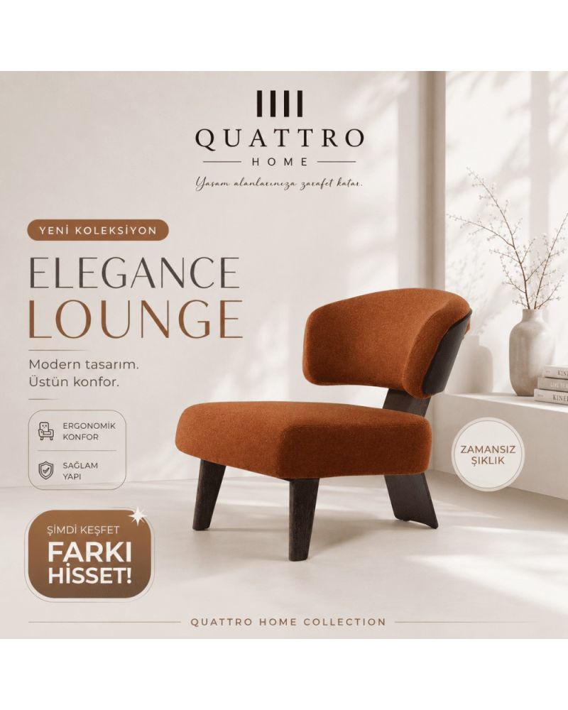 Elegance Lounge Modern Dinlenme Koltuğu Ergonomik Konforlu Berjer