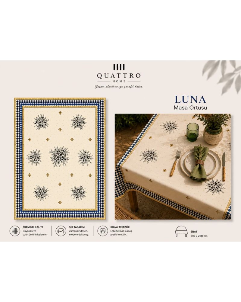 Quattro Home Luna Masa Örtüsü
