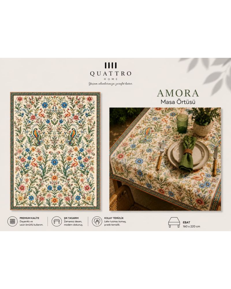 Quattro Home Amora Masa Örtüsü