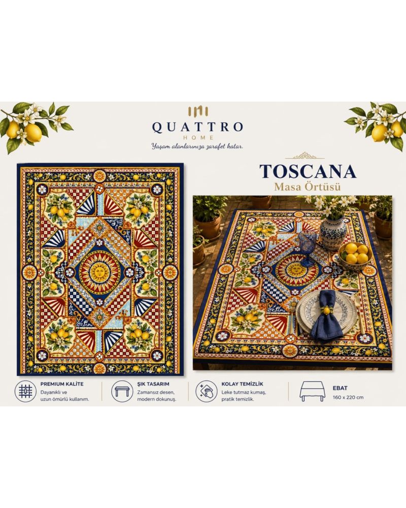 Quattro Home Toscana Masa Örtüsü