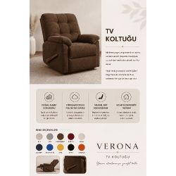 Quattro Home Verona TV Koltuğu Manuel Sırt Mekanizmalı Polyester Kumaş Relax Koltuk