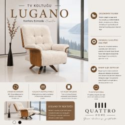 Quattro Home Lugano TV Koltuğu Döner Mekanizmalı Kontrollü Premium Dinlenme Koltuğu