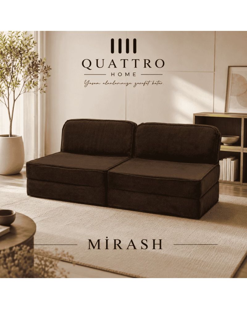 MIRASH İkili Modüler Sünger Koltuk 90x180 cm - Oyun, Sinema ve Dinlenme Koltuğu