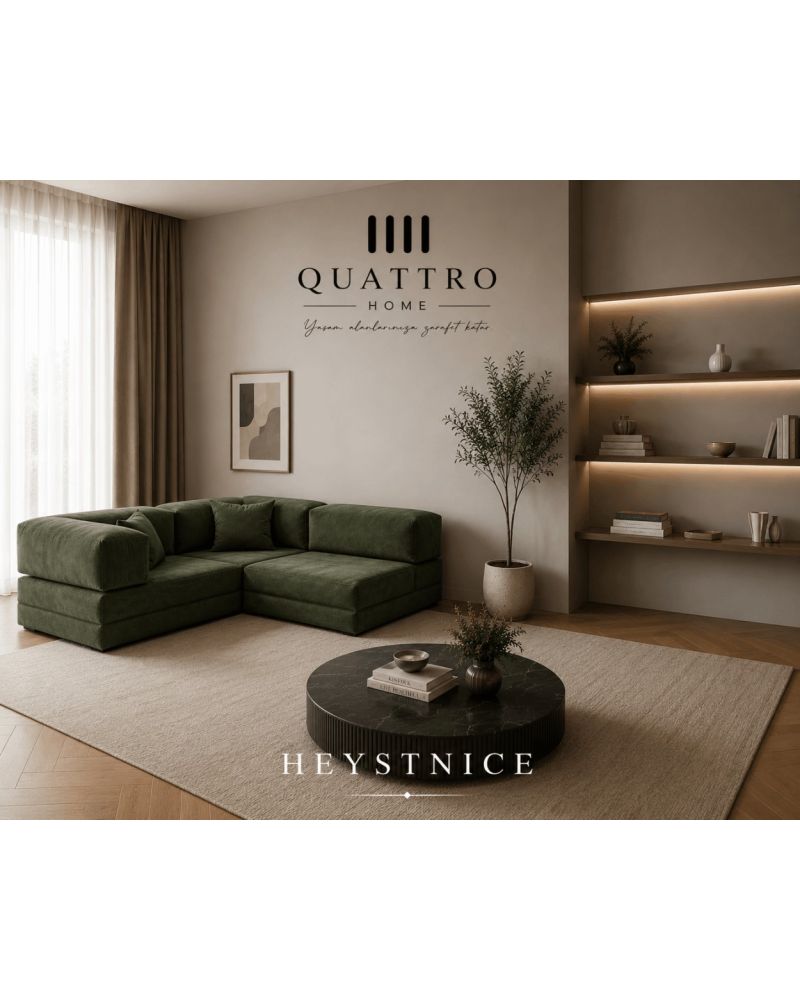 HEYSTNICE Küçük Köşe Modüler Sünger Koltuk 180x180 cm  Aktivite, Oyun, Sinema ve Dinlenme Koltuğu
