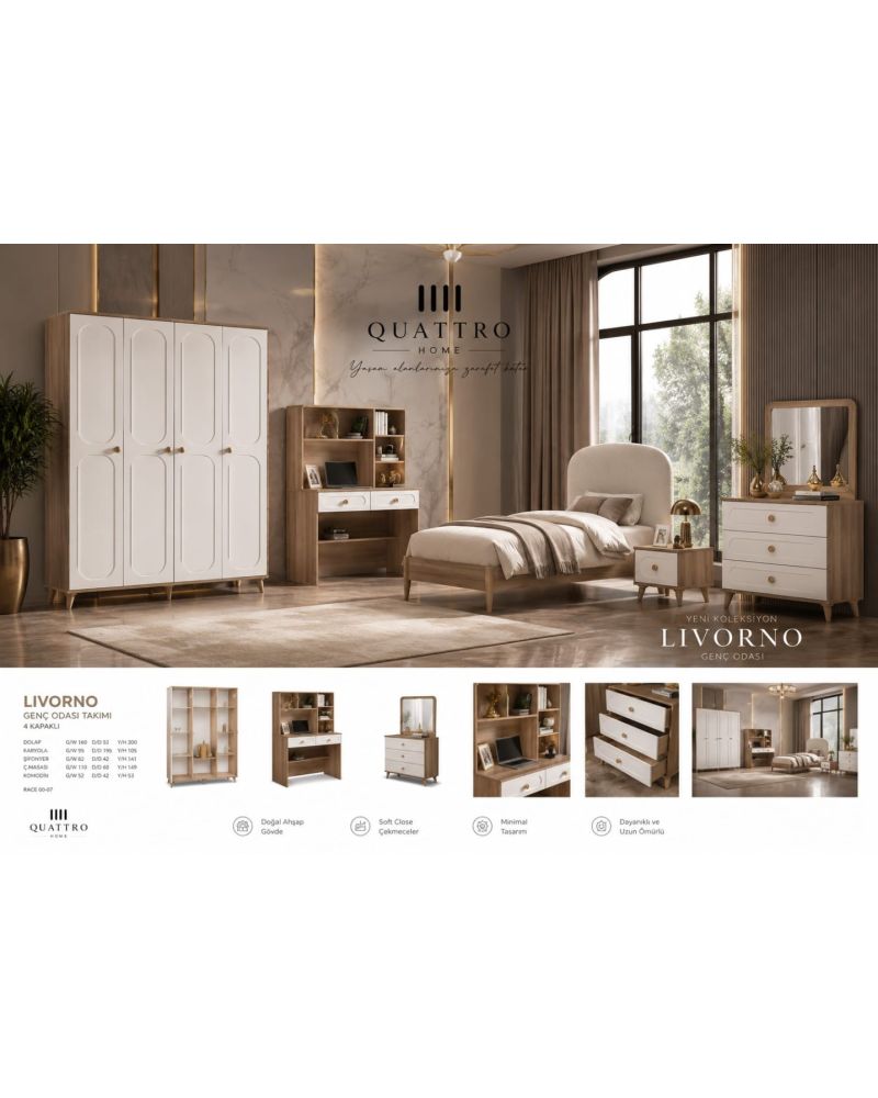 Quattro Home Livorno Genç Odası Takımı