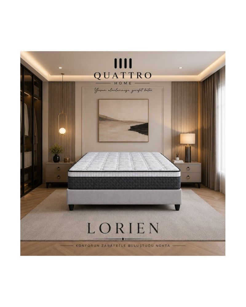 Lorien Full Ortopedik Luxury Paket Yaylı Çift Kişilik Yatak