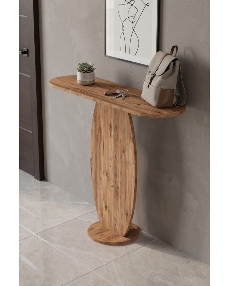 Modern Oval Dresuar ve Antre Konsolu