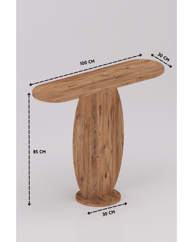 Modern Oval Dresuar ve Antre Konsolu