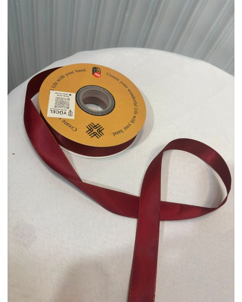 Bordo Renk Kurdele 50 Metre