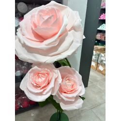 Açık Pembe Dev Gül Seti - 3 Farklı Boyut-KUTU İÇERİSİNDE 3 GÜL KAFA (BÜYÜK ORTA KÜÇÜK ) VE PARÇALARI  BULUNMAKTADIR.