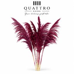 Mor Pampas Otu Dekoratif Kurutulmuş Çiçek-95 cm-10 lu -  ( 3 paket )