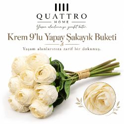 9 LU BÜYÜK ŞAKAYIK BUKET - BEYAZ