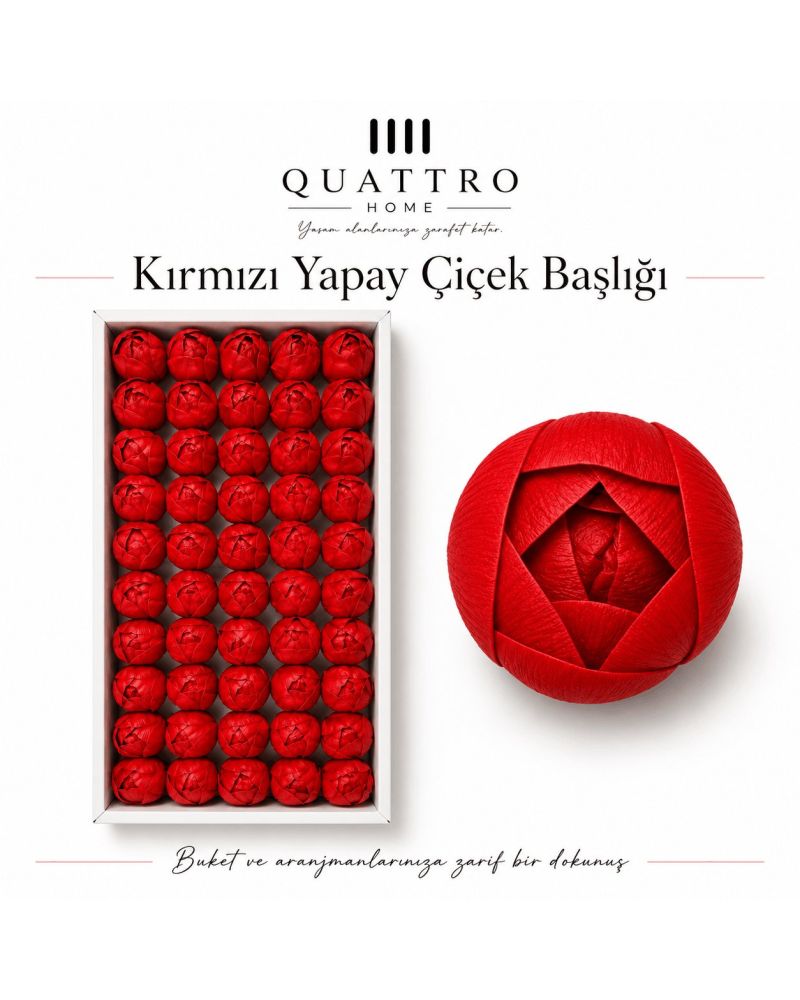 Kırmızı Siyah Çap: 4,5 cm : Kafa gül-Islak dokulu - Koku: Hafif ve hoş gül kokusu   * 1 kutuda 50 adet kafa gül bulunmaktadır