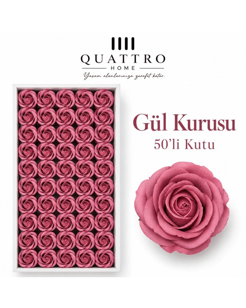 Gül Kurusu -Limon Sarısı - Çap: 4,5 cm : Kafa gül-Islak dokulu - Koku: Hafif ve hoş gül kokusu   * 1 kutuda 50 adet kafa gül bulunmaktadır