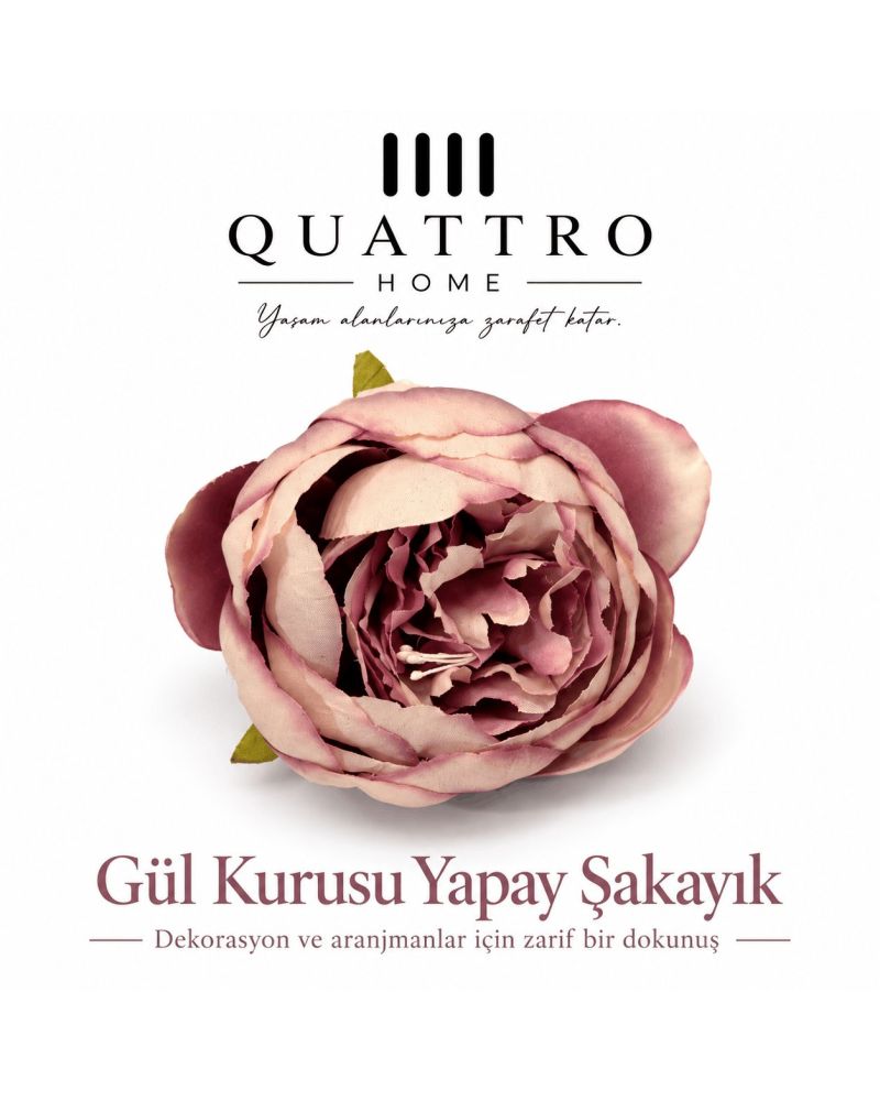 gül kurusu Yapay Şakayık Çiçekleri - 50 Adet