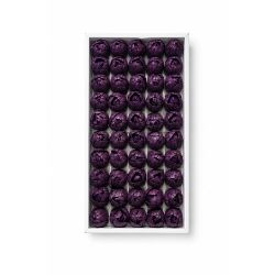 Mürdüm Kokulu Islak Dokulu Kafa Lale 4,5 cm - 50 Adet