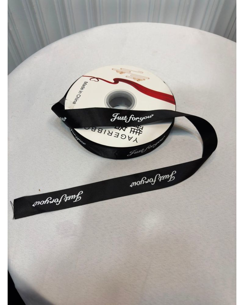 Siyah Kurdele 100 Metre 2.5 cm Genişlik
