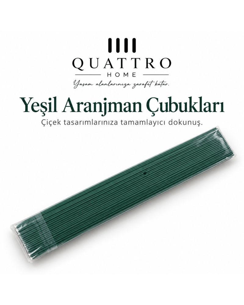 Yeşil Tel Çubuklar Seti-toplam 220 adet tel çubuk bulunmaktadır.  ( 2 paket )